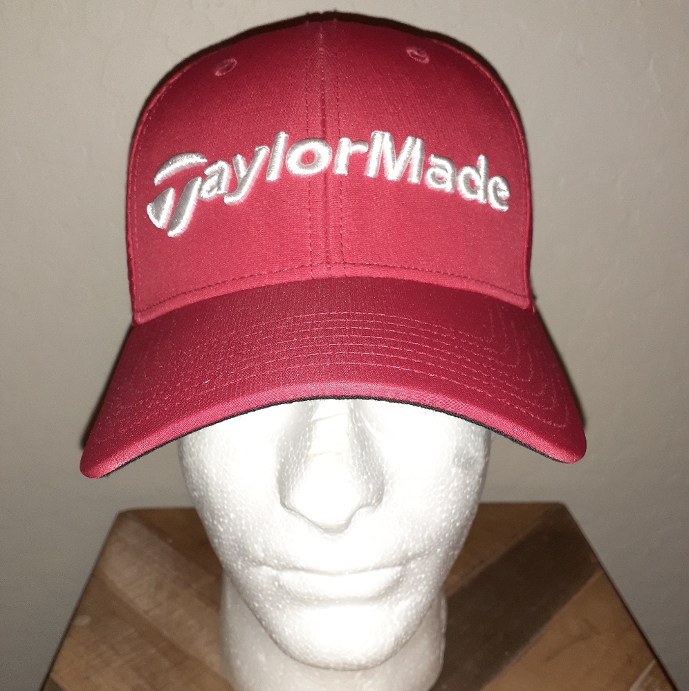 Taylormade Flexfit Golf Hat. Never Worn. Red